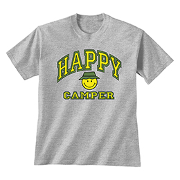 Sports Grey Happy Camper U T-Shirts 