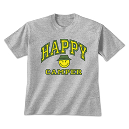 Sports Grey Happy Camper U T-Shirts 