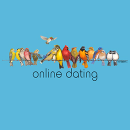 Aquatic Blue Online Dating T-Shirt 