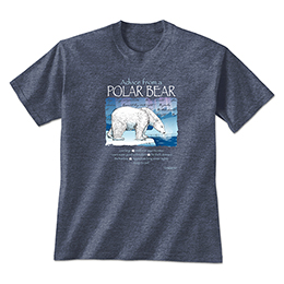 Heather Navy Advice Polar Bear T-Shirts 