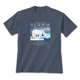 Steel Blue Advice from a Polar Bear T-Shirts 