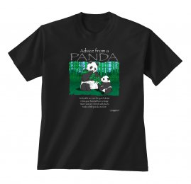 Black Advice Panda T-Shirts 