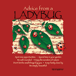 Red Advice Ladybug T-Shirt 