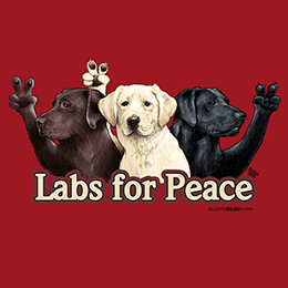 Cardinal Red Labs for Peace T-Shirt 