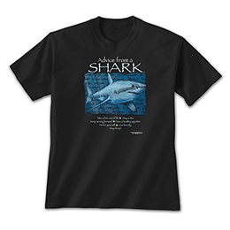 Black Advice Shark T-Shirts 