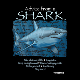 Black Advice Shark T-Shirt 