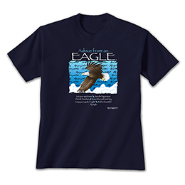 Navy Blue Advice Eagle T-Shirts 