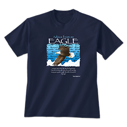 Navy Blue Advice Eagle T-Shirts 