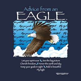 Navy Blue Advice From An Eagle T-Shirt 