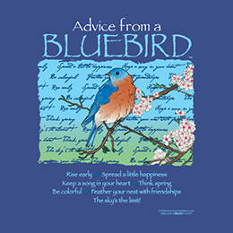 Royal Blue Advice From A Bluebird T-Shirt 