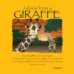 Gold Advice Giraffe T-Shirt 