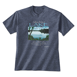 Heather Navy Advice Lake T-Shirts 