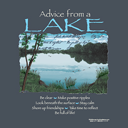 Heather Navy Advice Lake T-Shirt 