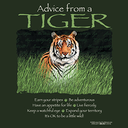 Forest Green Advice Tiger T-Shirt 
