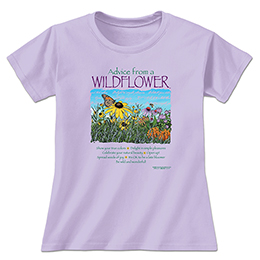 Lavender Advice From A Wildflower Ladies T-Shirts 