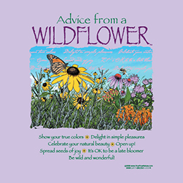 Lavender Advice From A Wildflower T-Shirt 