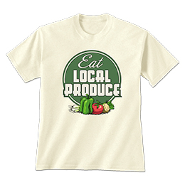 Natural Eat Local Produce T-Shirts 