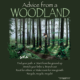 Forest Green Advice Woodland T-Shirt 