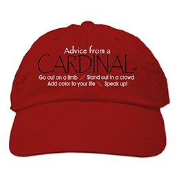 Red Advice From A Cardinal Embroidered Hats 