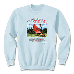 Light Blue Advice From A Cardinal Sweatshirts 