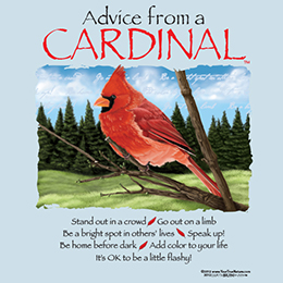 Light Blue Advice From A Cardinal T-Shirt 