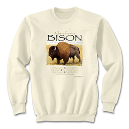 Sand Advice From A Bison Sweatshirts 