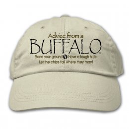 Stone Advice From A Buffalo Embroidered Hats 