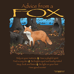 Dark Chocolate Advice Fox T-Shirt 