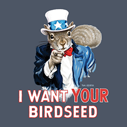 NA Uncle Sam Squirrel T-Shirt 