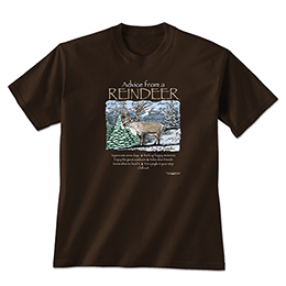 Dark Chocolate Advice from a Reindeer T-Shirts 