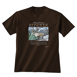 Dark Chocolate Advice Reindeer T-Shirts 