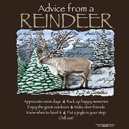 Dark Chocolate Advice from a Reindeer T-Shirt 