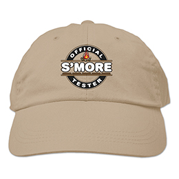 Khaki S'more Tester Embroidered Hats 