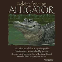 Dark Chocolate Advice Alligator T-Shirt 