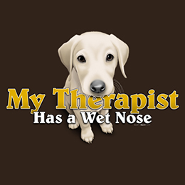 Dark Chocolate Dog Therapist T-Shirt 
