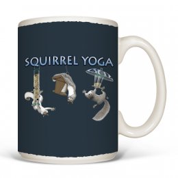White Squirrel Yoga Mugs 