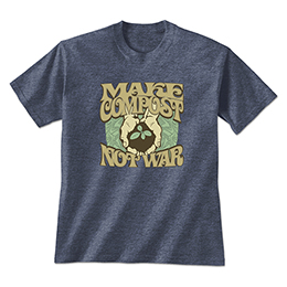 Heather Navy Make Compost T-Shirts 