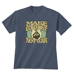 Steel Blue Make Compost T-Shirts 