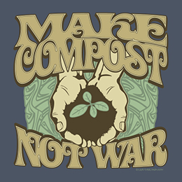 Steel Blue Make Compost T-Shirt 