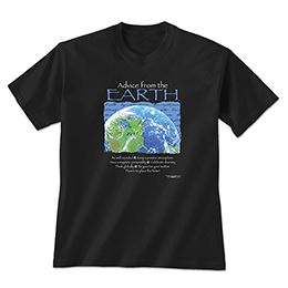 Black Advice Earth T-Shirts 