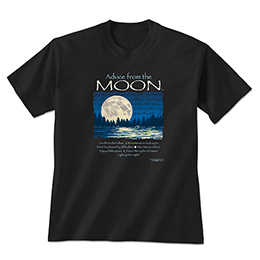Black Advice from the Moon T-Shirts 