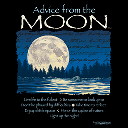 Black Advice from the Moon T-Shirt 