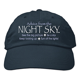 Navy Blue Advice From The Night Sky Embroidered Hats 