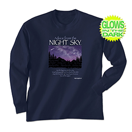 Navy Blue Advice Night Sky Long Sleeve Tees 