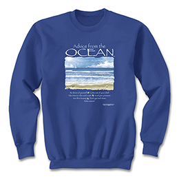 Royal Blue Advice Ocean Sweatshirts 