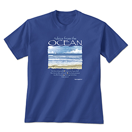 Royal Blue Advice from the Ocean T-Shirts 