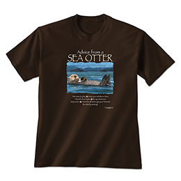 Dark Chocolate Advice Sea Otter T-Shirts 