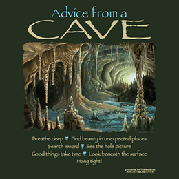 Forest Green Advice from a Cave T-Shirt 