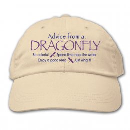 Stone Advice Dragonfly Embroidered Hats 