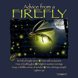 Navy Blue Advice Firefly T-Shirt 